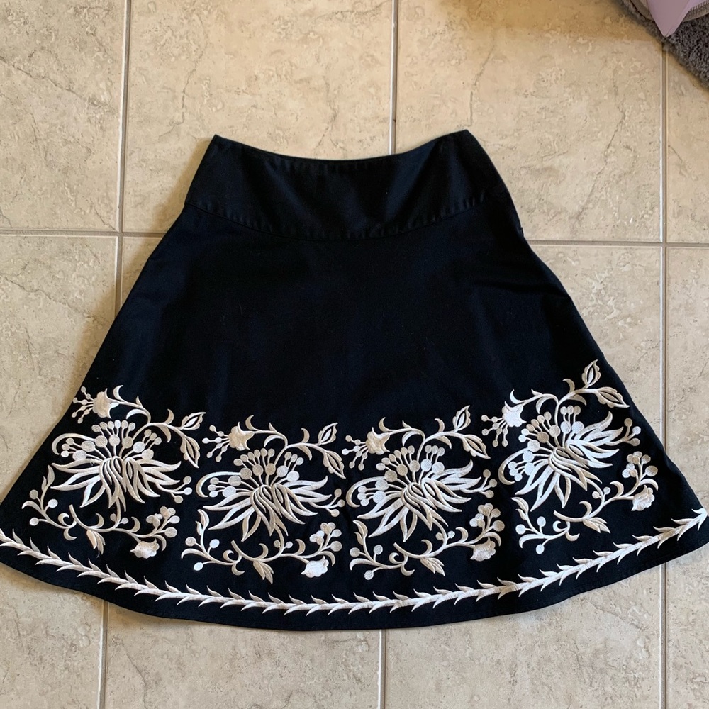 Embroidered Circle skirt